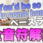 You`d be so nice to come home to のウォーキングベースラインを弾いてみた